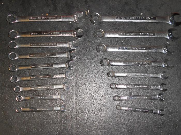 Craftsman Metric / Standard open and box end wrenches