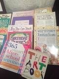 Wonderful collection of early elementary children's craft and activity books and marriage, pregnancy, and early parenting books. All are in good to very good condition. 