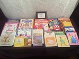 Books for children ages 2-10. Most are in very good condition. Veggie tales, Fancy Nancy, and Disney Princess books are included in this lot. All items are in good condition.