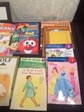 Books for children ages 2-10. Most are in very good condition. Veggie tales, Fancy Nancy, and Disney Princess books are included in this lot. All items are in good condition.