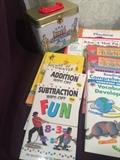 Children's educational books and workbooks for various subjects (math, vocabulary, reading, etc.) targeted for ages 4-10, all in good condition. Great for summer work or home schooling. All items are in good condition.