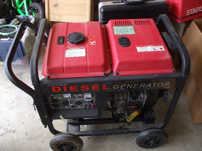 New Diesel Generator with extra parts Model DG6LE, Eastern Tool & Equip, 6.0 Killowatts