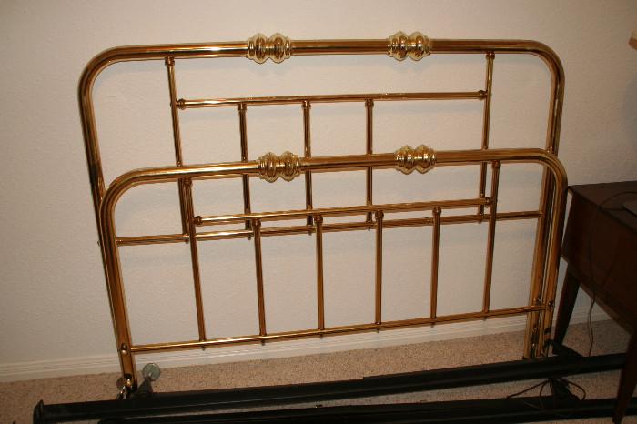 Brass Bed frame double also have mattress