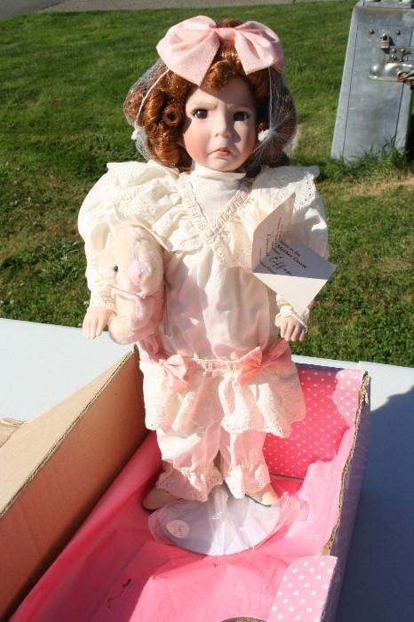 Porcelain Doll Miss Muffet