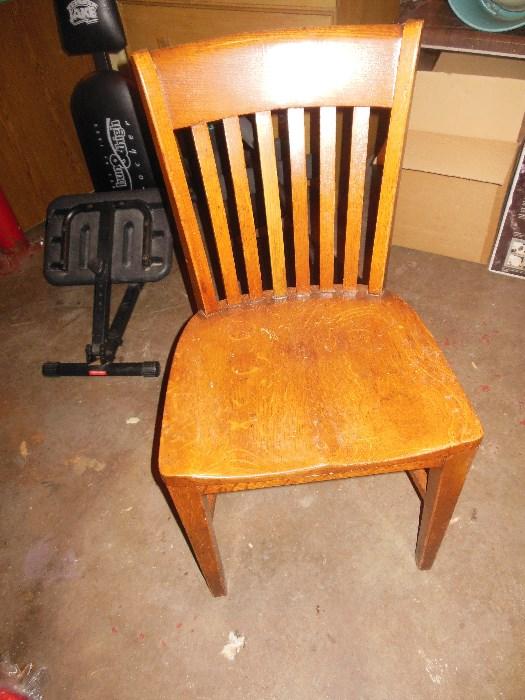 Vintage Wood Office Chair
