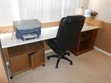 home office furniture and printer