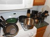 kitchen cookware and utensils