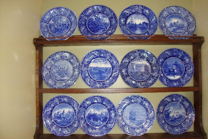 Rowland And Marcellus Staffordshire Plates  ( over 30 )