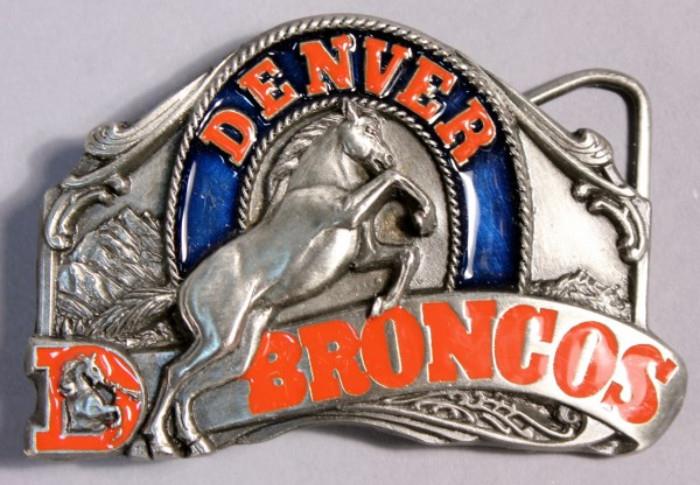 Limited Edition Denver Broncos Belt Buckle Collection 