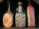 Leather liquor decanters