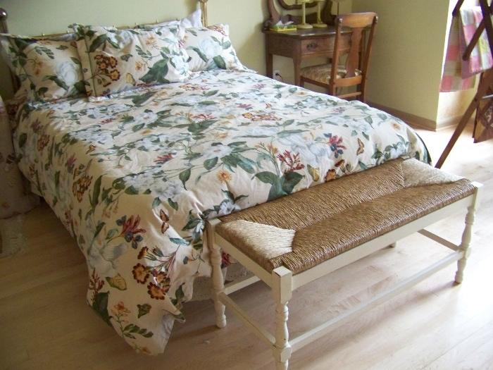 Full size brass bed