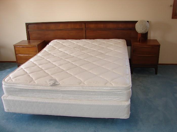 Queen size Mattress set with frame. Headboard/nightstands not included.