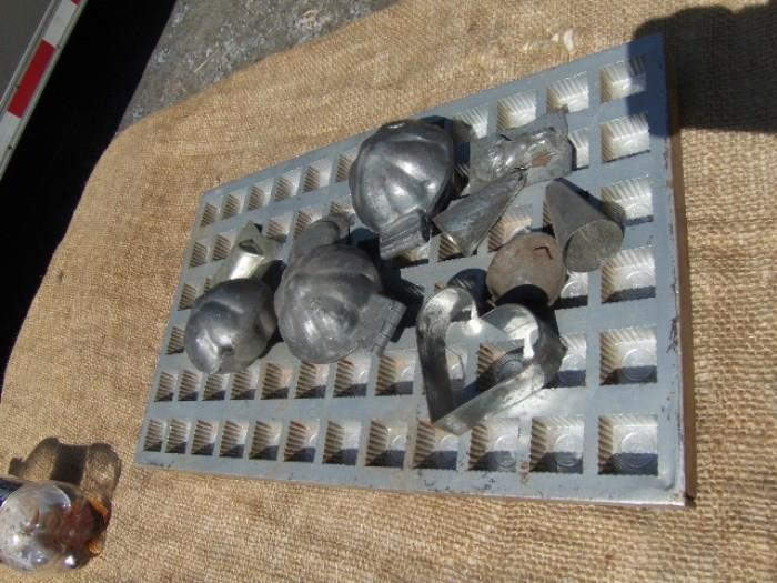 large heavy chocolate mold and others