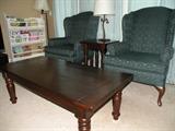 Pottery Barn coffee table and end table