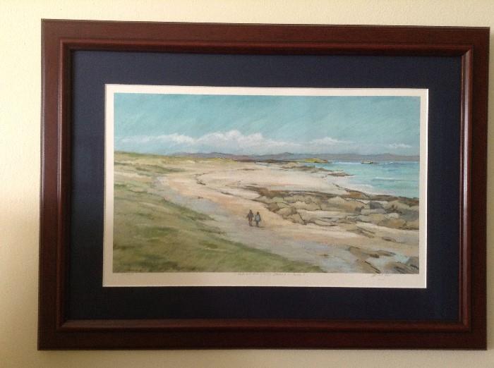 Gordon Menzies artwork Scotland, artist signed professionally framed