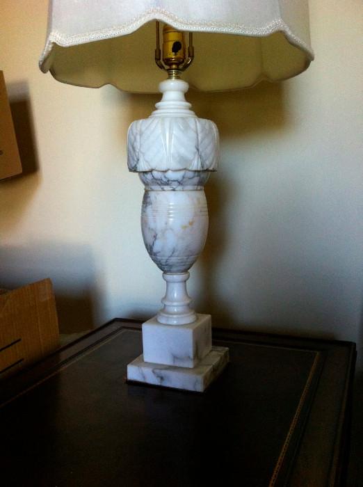 Vintage Alabaster Marble lamp