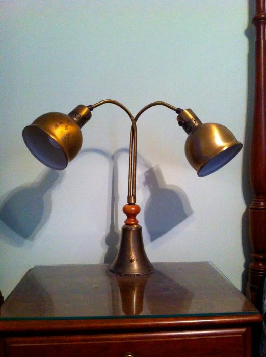 Vintage cat tail lamp