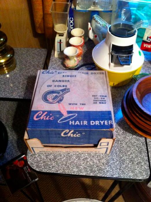 Vintage chic hair dryer