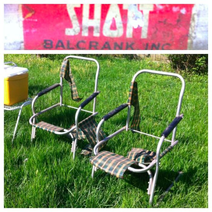 Vintage Mid-Century Shott lawn chair frames