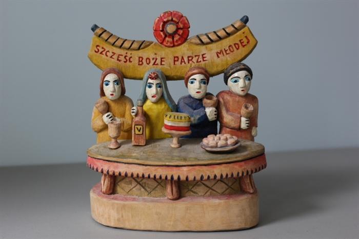 one of many Polish wooden folk art pieces