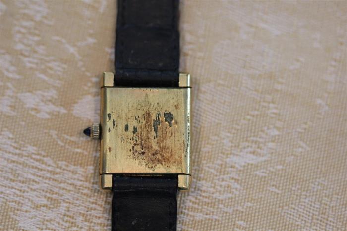 underside of watch