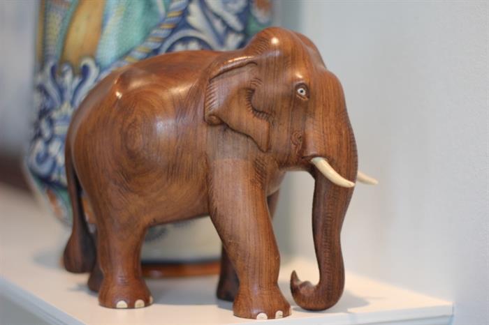Fabulous carved wood elephant