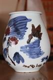 1980s Korean pottery vase, signed Lee