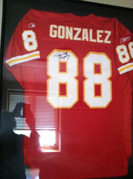 Autographed Tony Gonzalez #88 jersey