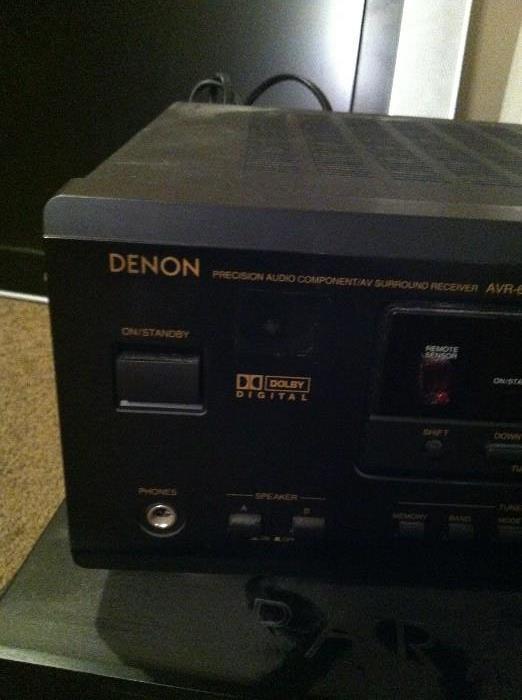 2 Denon AV surround receiver AVR-65