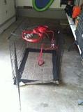 Large folding double dog crate