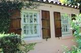 wooden shutters and orginal 1920'2 windows
