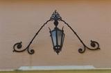 wrought iron original from 1928 front entry light fixture