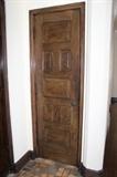 solid wood closet door with hardware all original from 1920's
