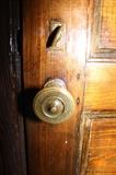 solid wood closet door with hardware all original from 1920's
