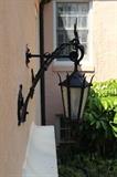 original wrought iron front entry way light fixture