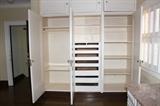 built in closets with pull out shelves