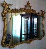 Gilded Chinese Chippendale mirror