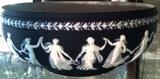 The Dancing Hours Black Jasperware Wedgwood 10" bowl