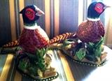 Lynn Chase pheasant candlesticks