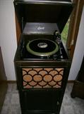 EDISON VICTROLA W/RECORDS AND IT DOES WORK!