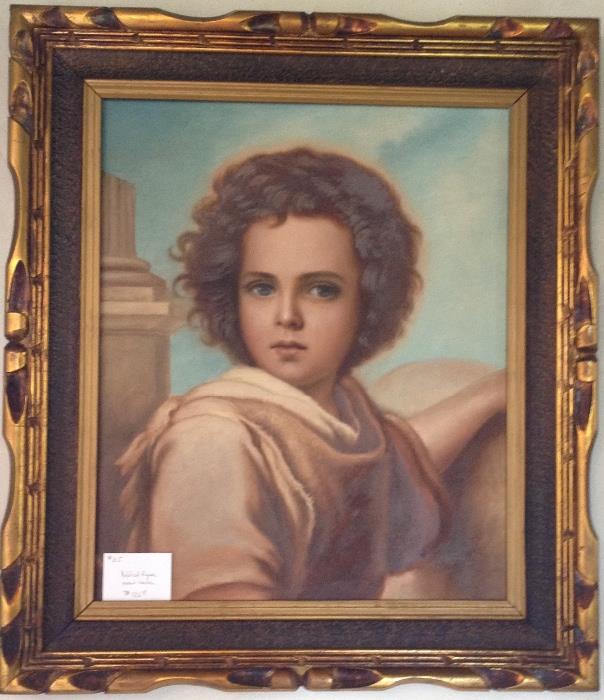 Beautiful Oil on Canvas, Child Scholar 