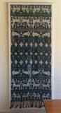 Acrylic Box Framed 8' Balinese Ikat Cloth (1966)