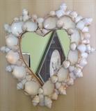 Shell Heart Mirror