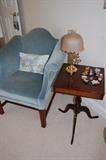 Kittinger Side Table with Drawer and Soutwood chair