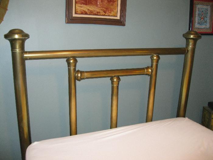 Brass bed full size.