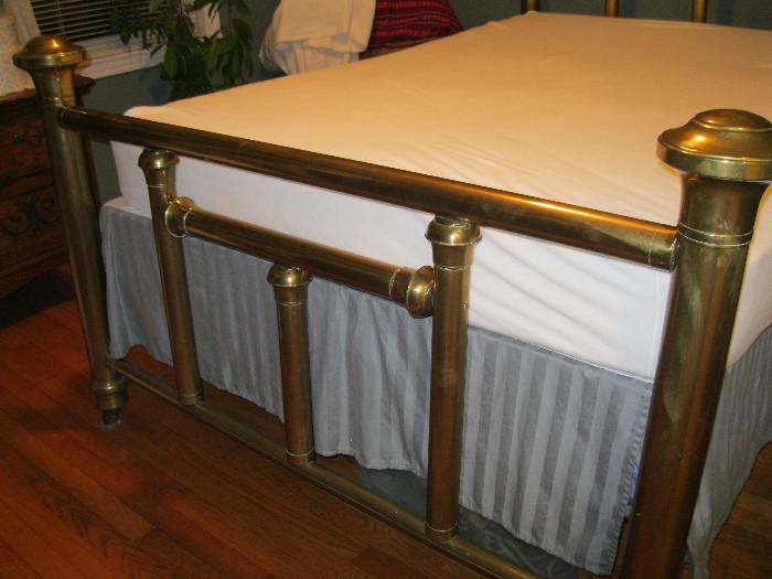 Brass bed full size.