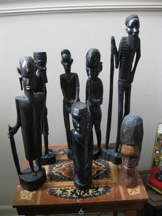 Mixed African art.