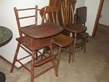 Vintage Hi-Chair & misc. Chairs.