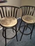 2 bar stools.