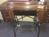 Antique sewing machine.
